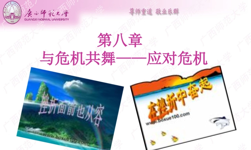 与危机共舞--应对危机