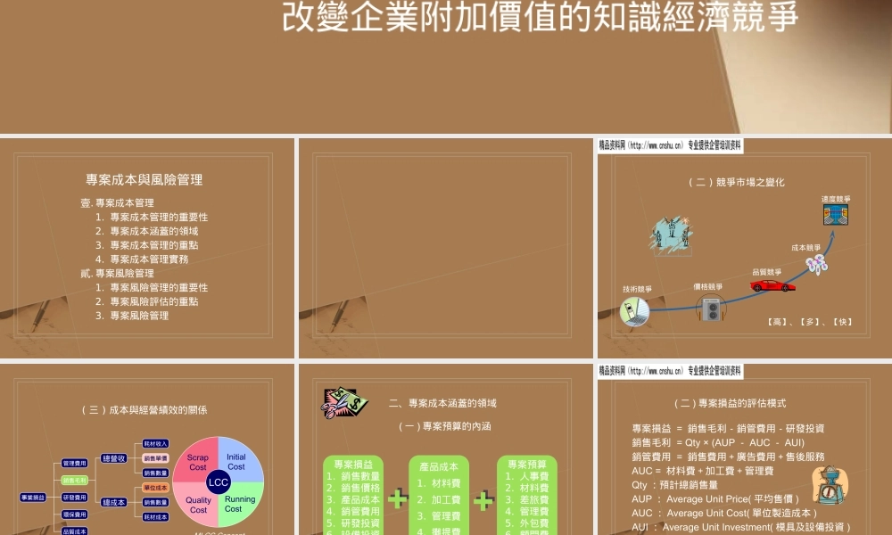专案成本与风险管理