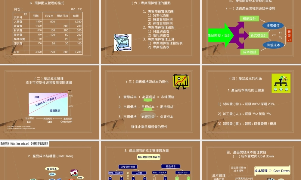 专案成本与风险管理