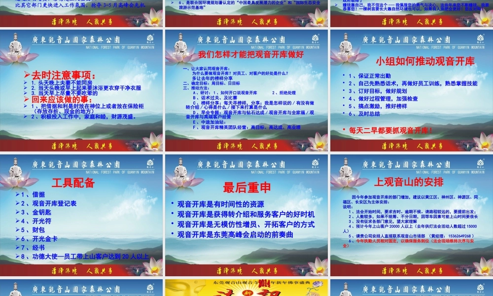XXXX年广东观音山迎新春策划方案