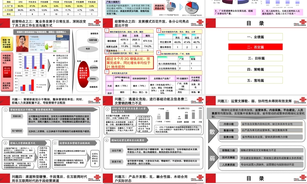 XXXX年广东联通产品创新部发言材料-中国联通-41p-XXXX0