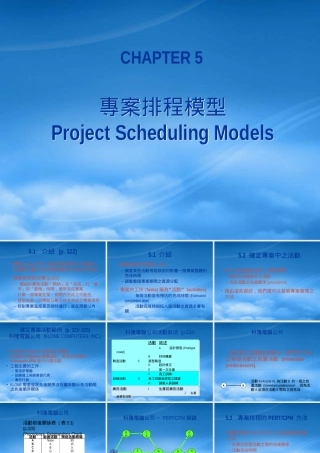 专案排程模型的目标与案例