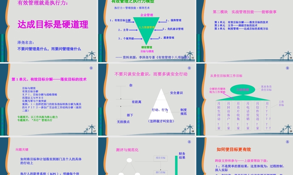 《企业执行力》－标准6H-北京-讲义