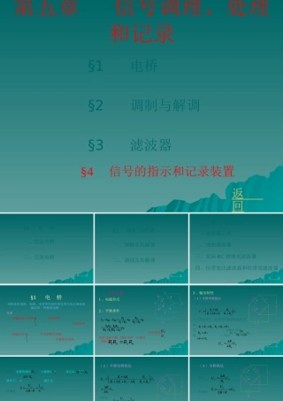 《汽车测试基础》5信号调理、处理与记录显示