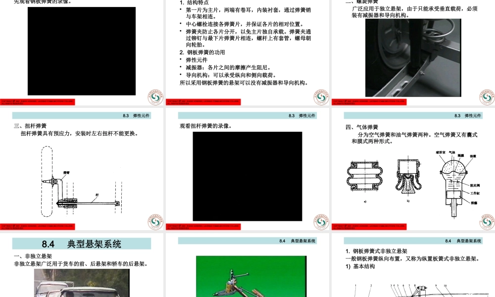 《汽车底盘电控系统检修》项目8：悬架检修