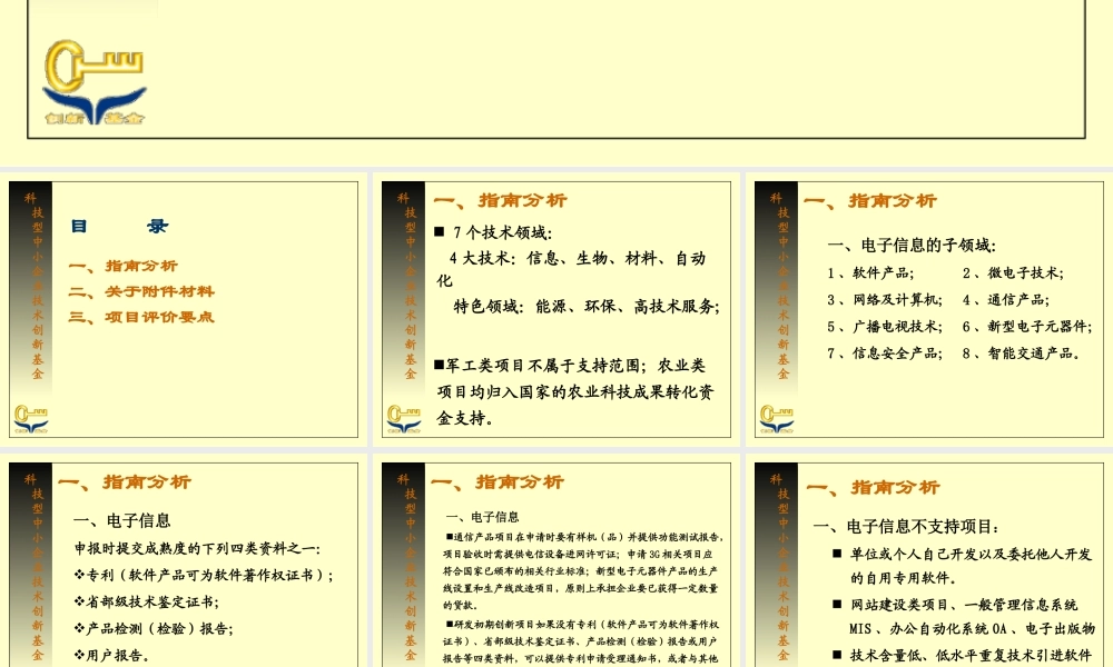 XXXX年国家创新基金申报_指南解读