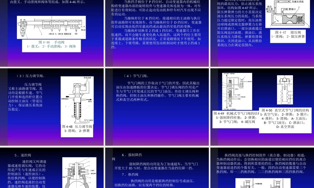 《汽车底盘构造与维修》第4章自动变速器(2)