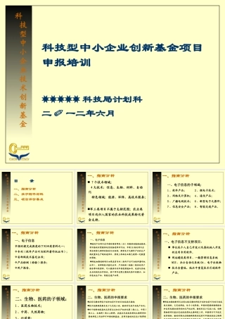 XXXX年国家创新基金申报指南