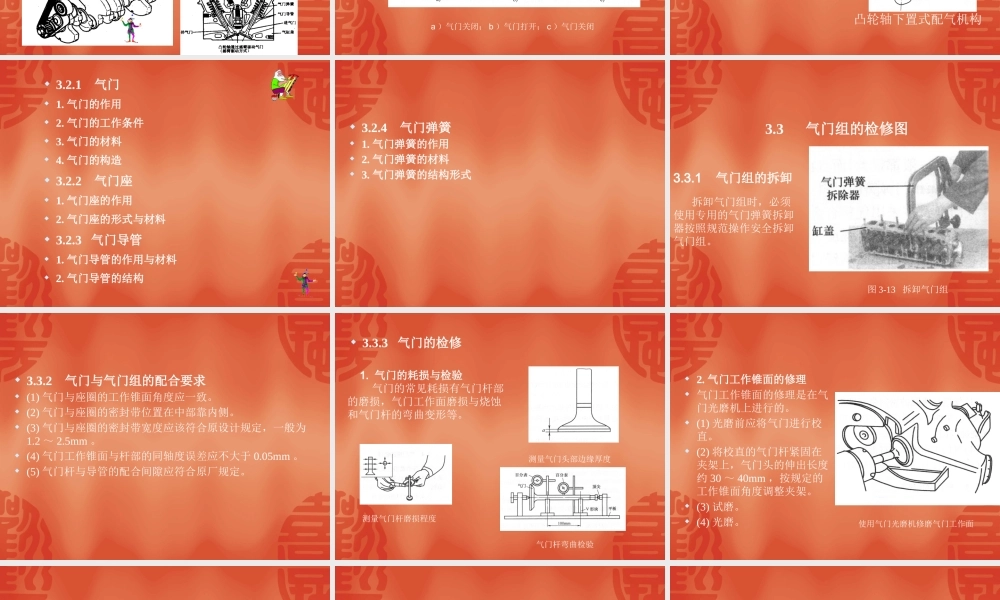 《汽车发动机构造与维修》配气机构的构造与维修