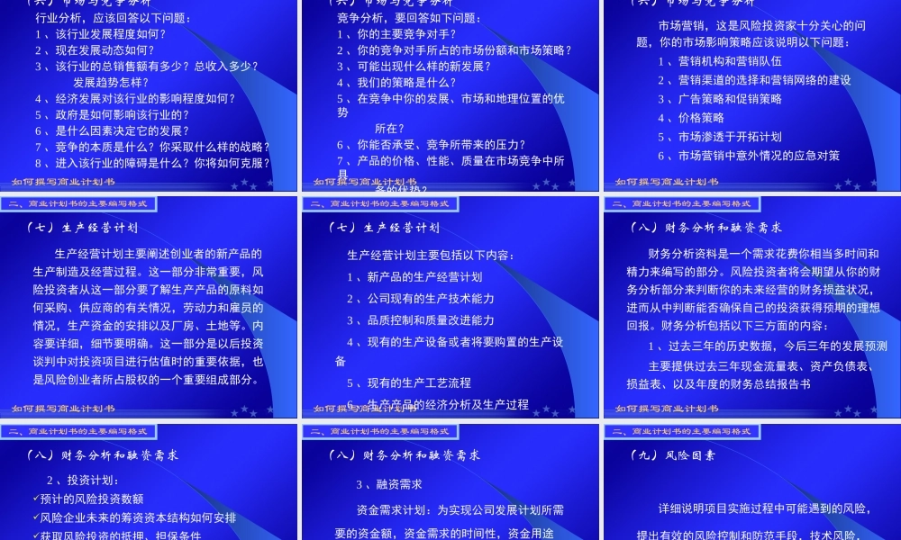 专家教你写商业计划书