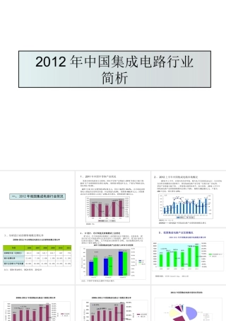 XXXX年国内外集成电路行业状况分析