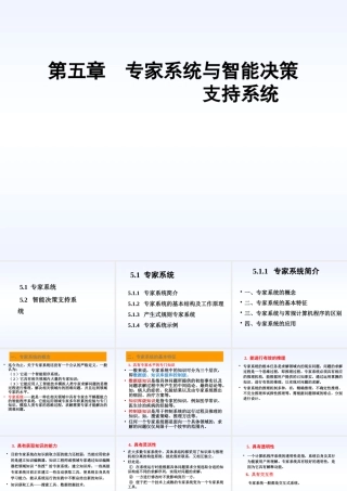 专家系统与智能决策支持系统课程
