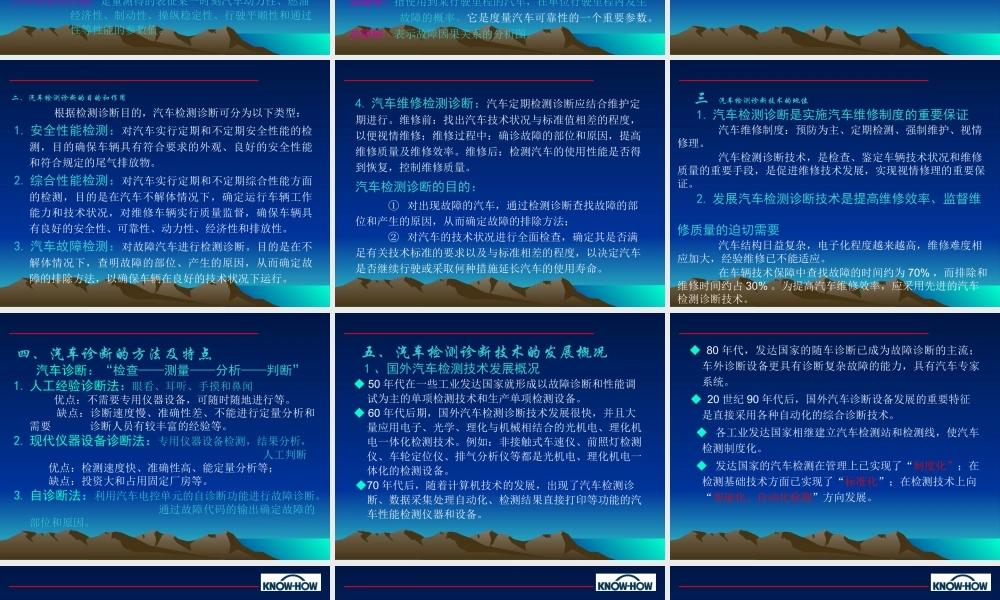 《汽车检测基础知识》