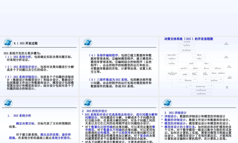专家与决策支持系统——第八章