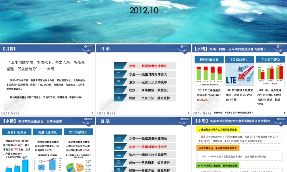 XXXX年海南移动深度运营案例