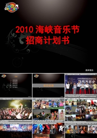 XXXX年海峡音乐节招商计划书
