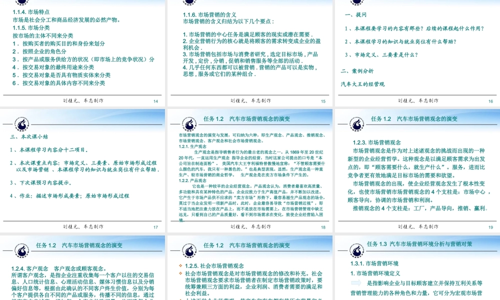 《汽车营销》项目一