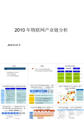 XXXX年行业物联网产业链研究分析