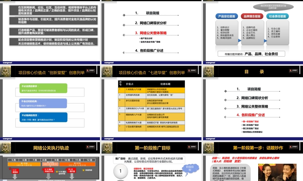 XXXX年杭州金地天逸项目网络公关方案