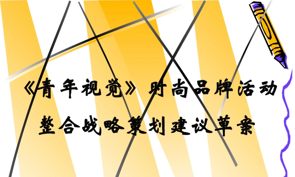 《青年视觉》整合战略策划建议草案_2