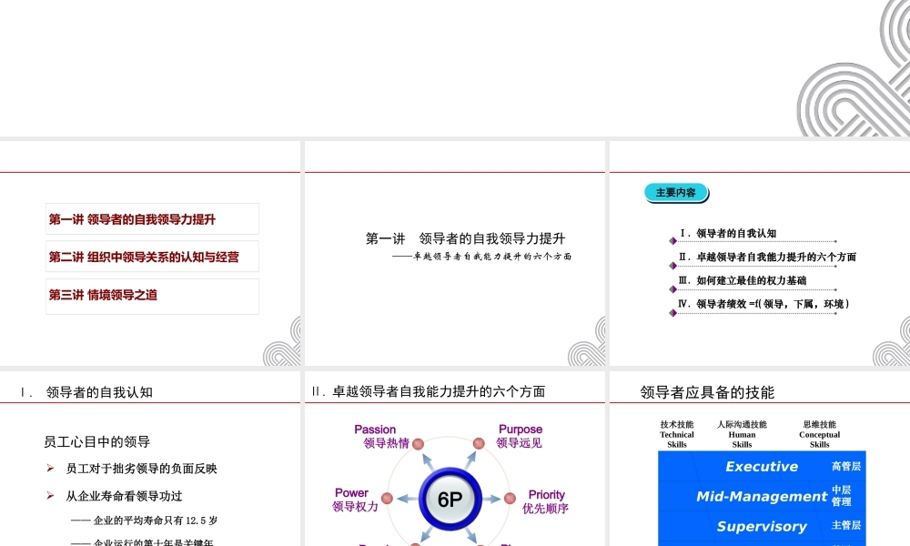 《情境领导》学员教材