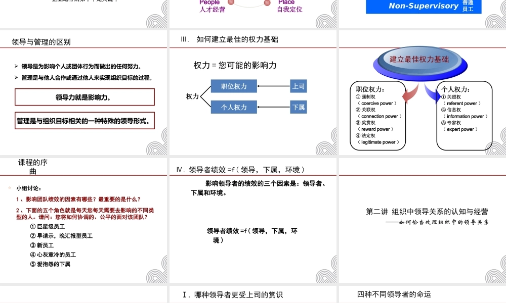《情境领导》学员教材