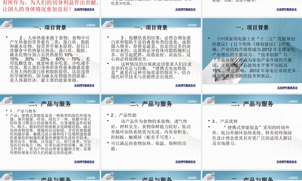 专利产品商业计划书