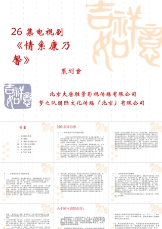 《情系康乃馨》电视剧策划案