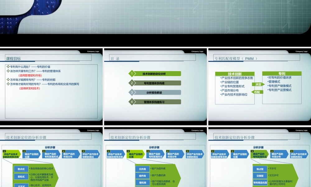 专利管理与运营培训教材