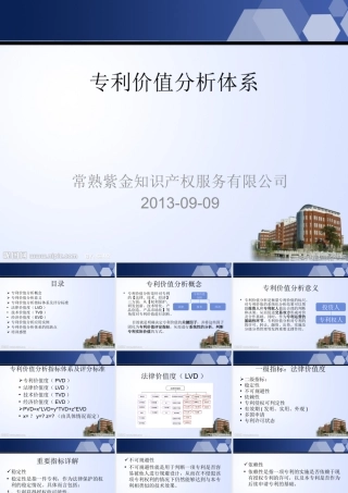 专利价值分析体系