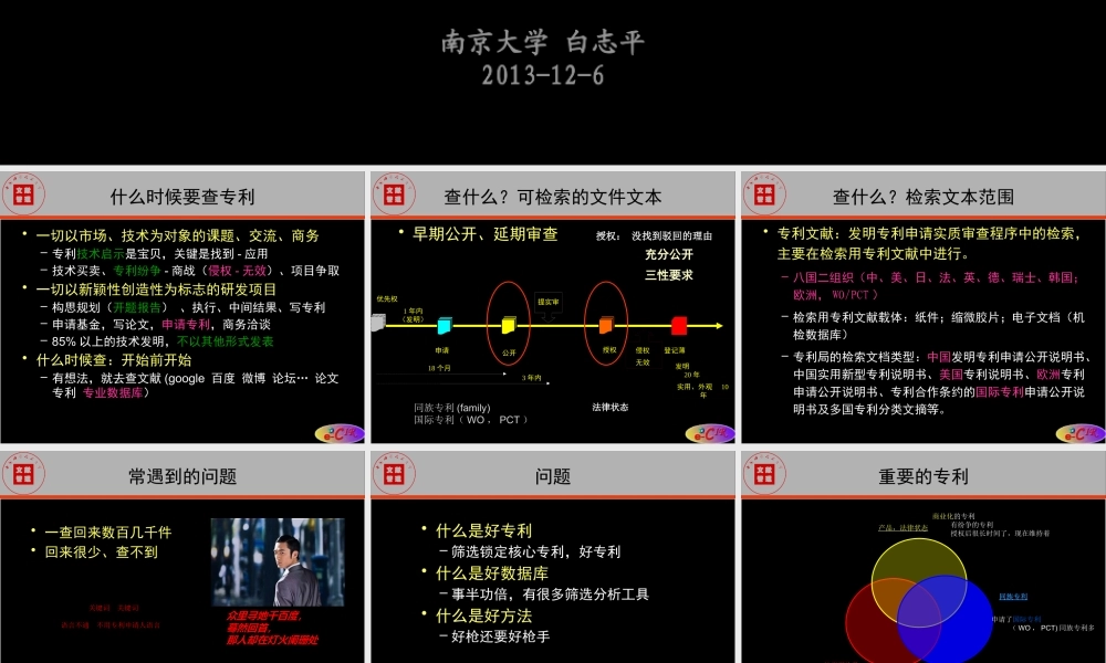 专利检索一切为了竞争创新