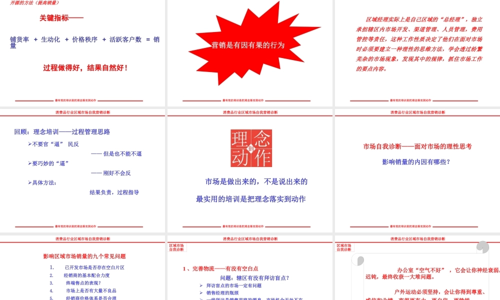 《区域市场自我营销诊断》