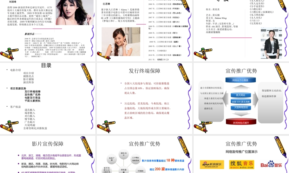 《全城绝恋》电影成功招商方案