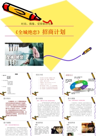 《全城绝恋》电影成功招商方案