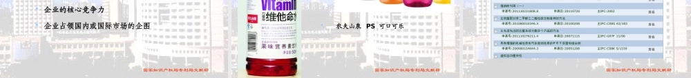 专利竞争情报的采集与分析讲义
