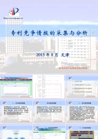 专利竞争情报的采集与分析讲义
