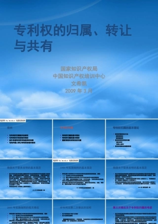 专利权归属管理的基本规定