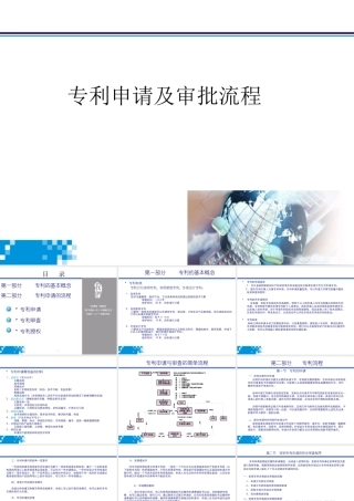专利申请及审批流程概述