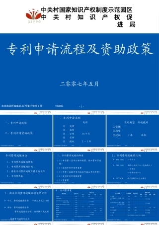 专利申请流程及资助政策ppt-机构知识管理方案的项目建议