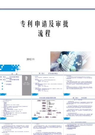 专利申请与审批流程讲义