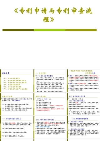 专利申请与专利审查流程讲义