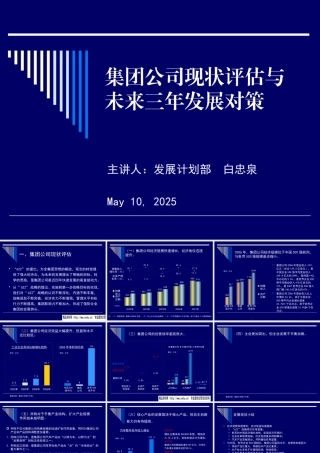 XXXX年集团公司现状评估与未来三年发展对策
