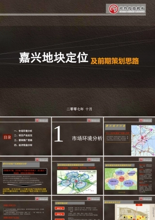 XXXX年嘉兴地块定位及前期策划思路