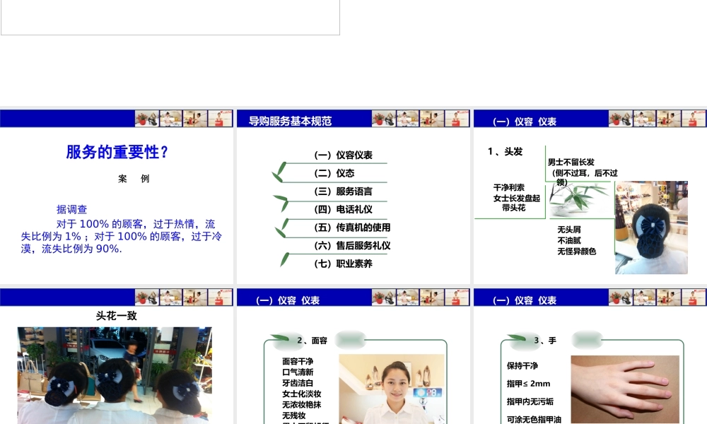 专卖店导购服务礼仪培训课件
