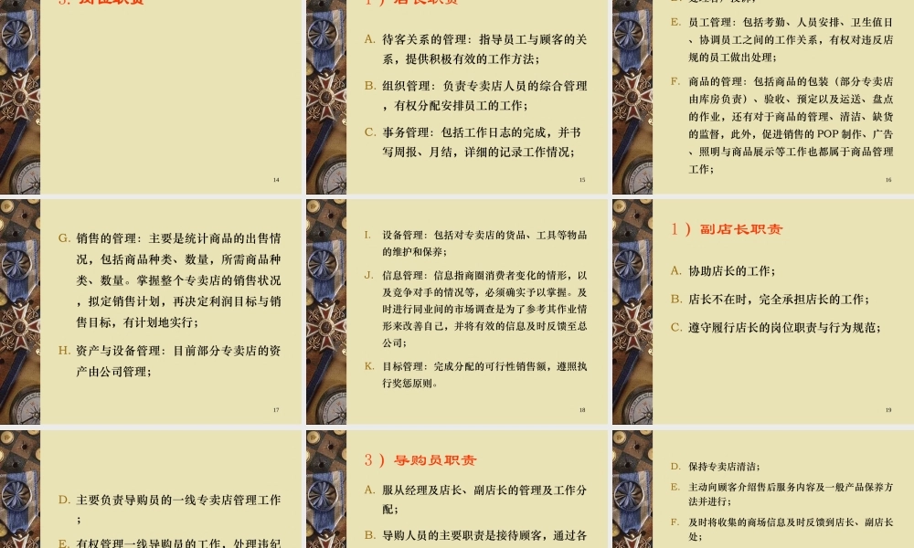 专卖店规章制度范本