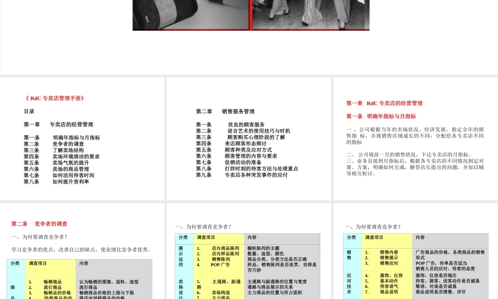 专卖店经营管理