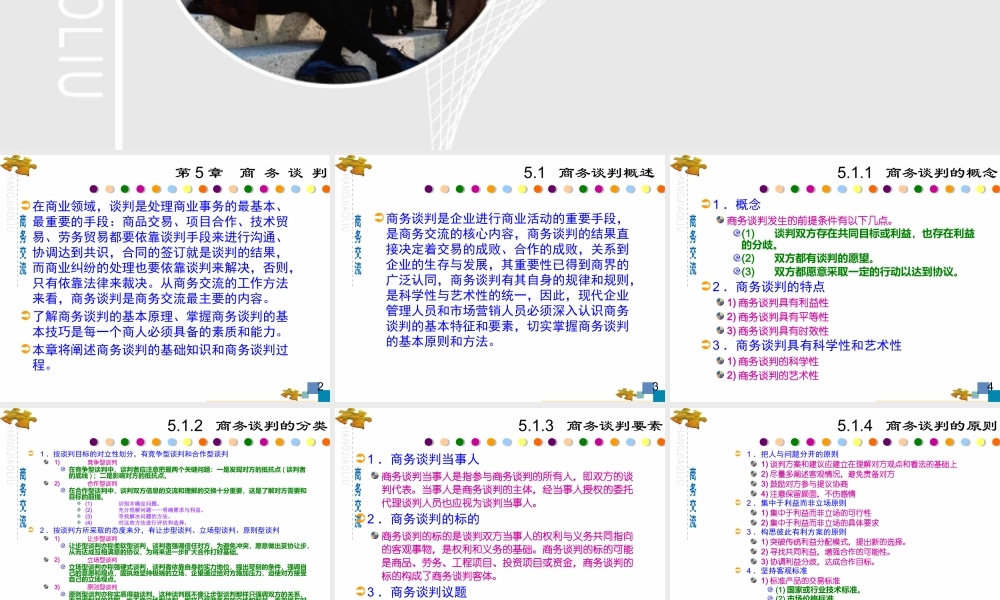 《商务交流》第5章：商务谈判