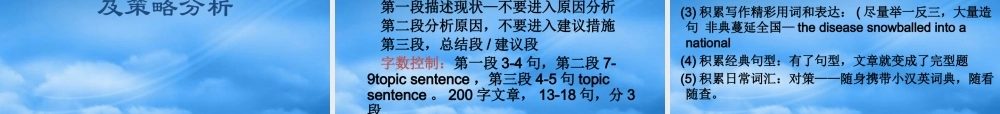 专四大作文常见问题与策略