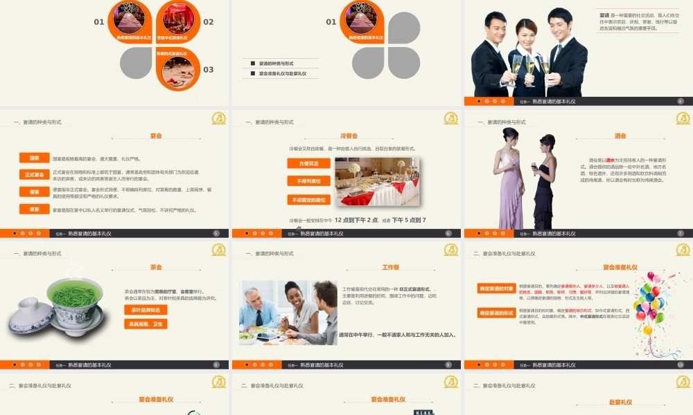 《商务礼仪》项目五商务宴请礼仪