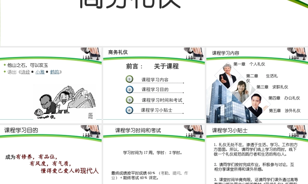 《商务礼仪》绪论
